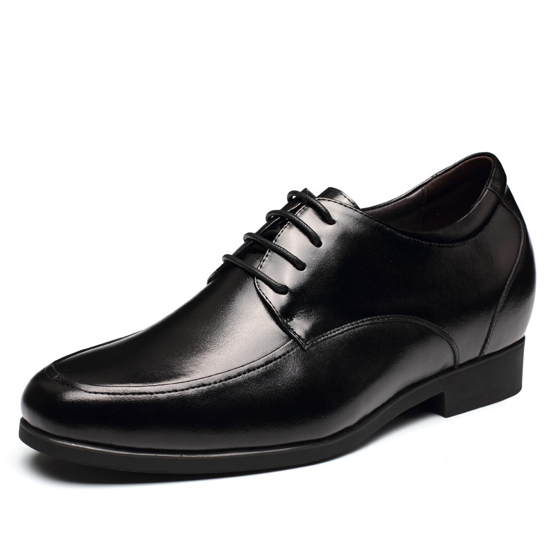 男士内增高鞋 正装鞋 内增高7CM 黑色 商品货号：N97H02【何金昌】